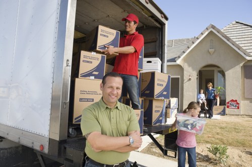 Unpacking service helping a Watford household settle in