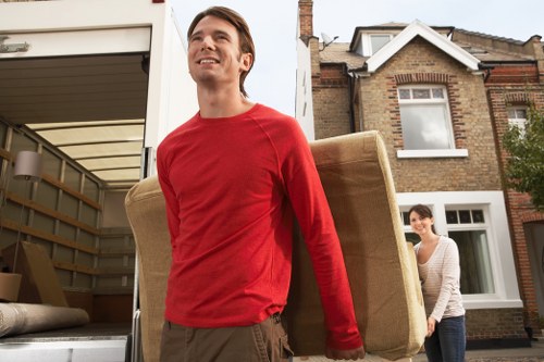 Removal van in Watford helping with a home move