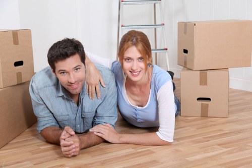 Loading furniture and boxes for a Watford house or flat move