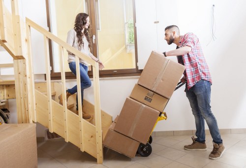 Local removal van service handling fragile items