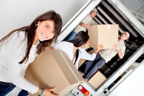 Van loading furniture and boxes for a Watford property move