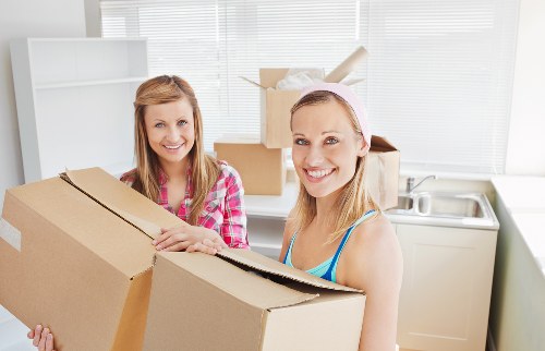Boxes and household items prepared for urgent removals in Watford